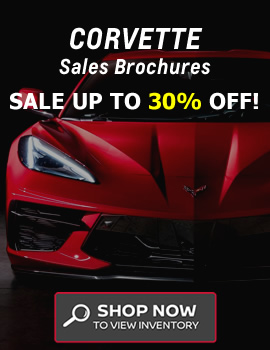 Corvette Sales Brochure Sale